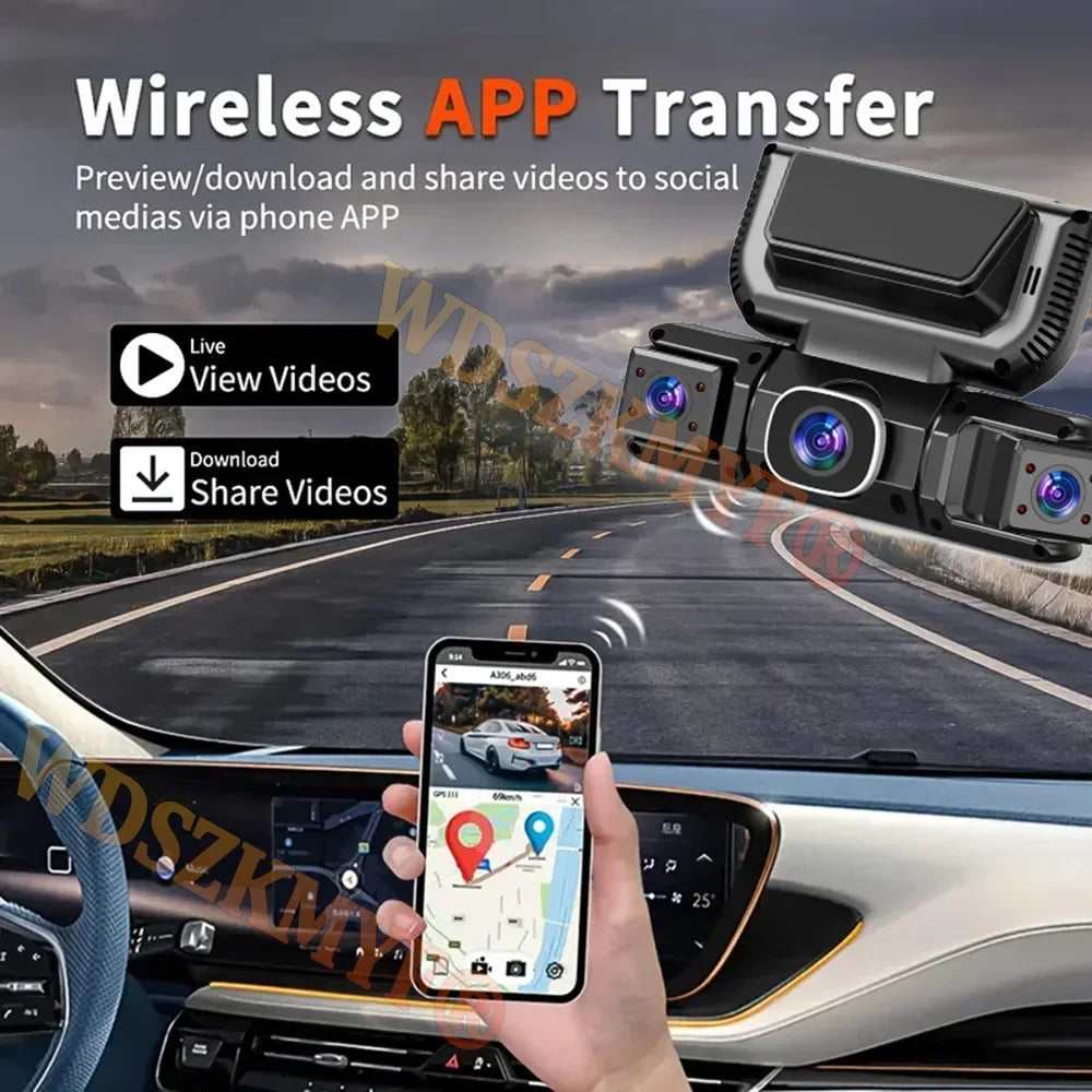 Caméra de Tableau de Bord Sans Fil (Wireless Dash Cam) avec Wi-Fi MMB Shop